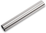 Straight aluminum piping brushed finish detail