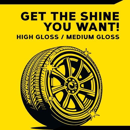 Comparison of tires with and without Meguiar's tire dressing