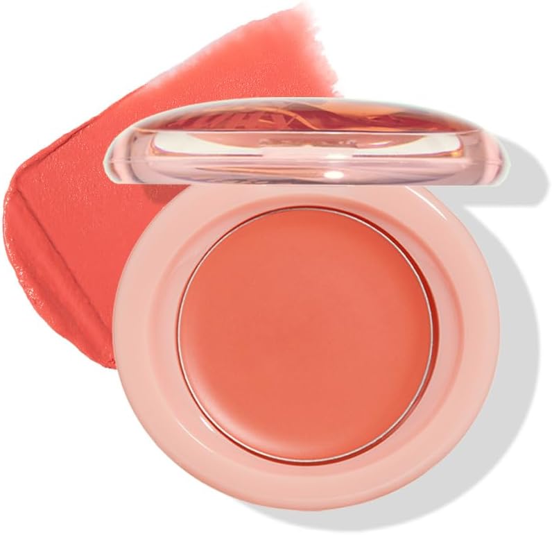 Etude Fruity Lip & Cheek Blur Balm - Sheer Tinted, Moisturizing Cream Balm with Puff, Hydrating Multi-Use Lip & Cheek Color #5 Plump Raspberry 2.3g - Image 10