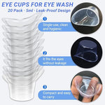 Hexinging portable plastic eyewash cups individual 5ml units for travel.
