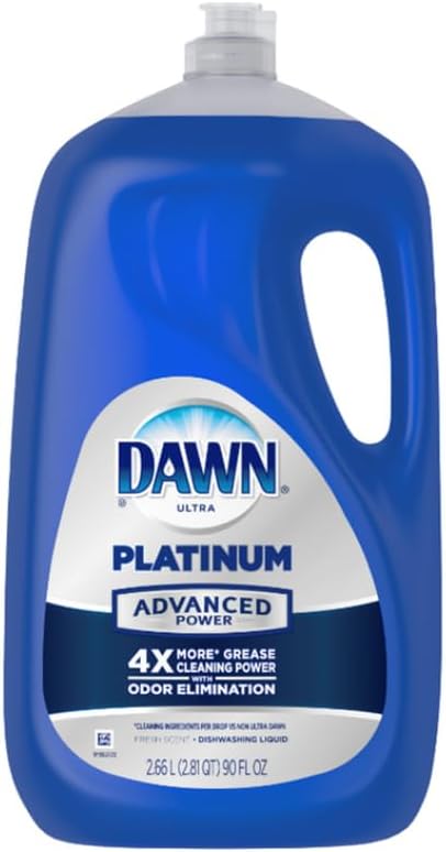Dawn Platinum Dish Soap Fresh Rain Scent Liquid Dishwashing Detergent, Powerful Dawn Dish Soap for Tough Grease Removal, 30 oz - Image 11