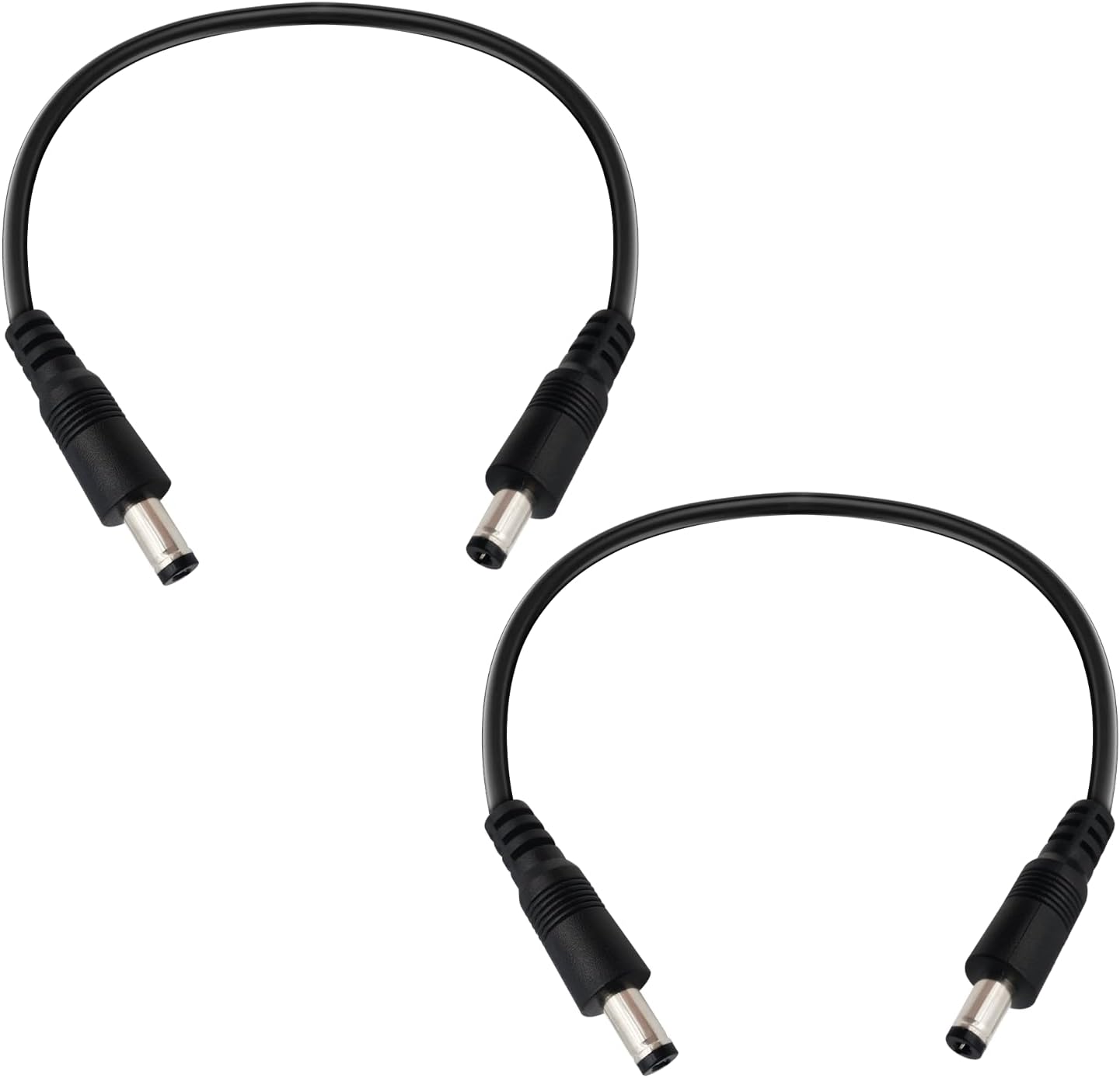 IMIYORE 12V male to male DC power extension cable front view showing premium 5521 connectors.
