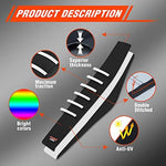 Close up of fewfuss dirt bike seat cover gripper material texture
