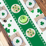 Close up of durable waterproof plastic material on green tablecloth