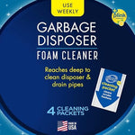 Glisten lemon scent disposal cleaner packet and packaging