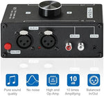 ATNEDCVH model AH-P01X stereo preamplifier unboxed with the included power adapter accessory