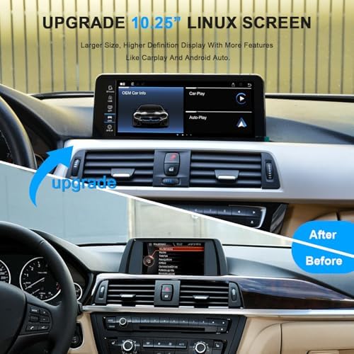 PEMP BMW multimedia display showing Apple CarPlay interface