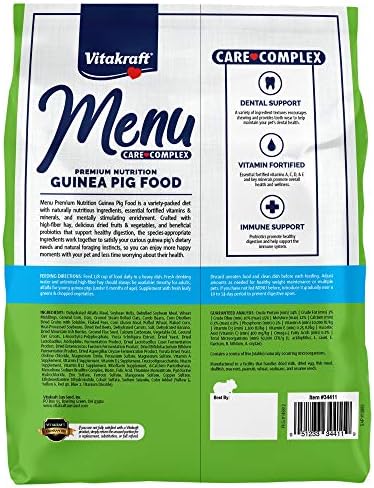 Vitakraft vitamin and mineral fortified small animal food mix close up.
