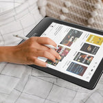 Kobo Clara screen with matte protective film installation tools