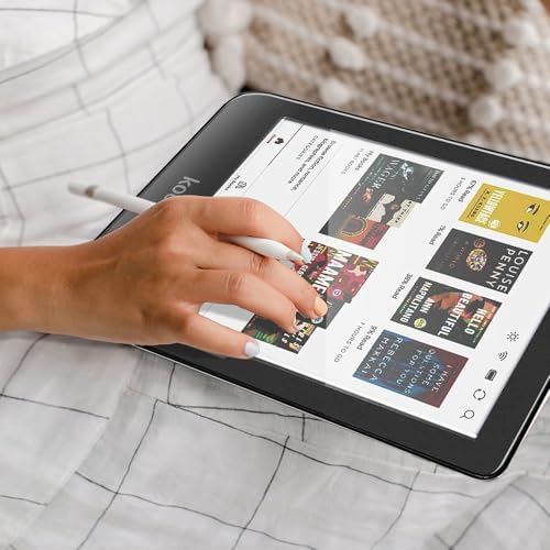Kobo Clara screen with matte protective film installation tools