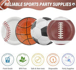Assorted sports ball printed plates for birthday party