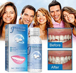 Stainless steel tweezers and dental pick included in the tooth repair set.