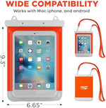 Surf System orange tablet pouch showing adjustable polyamide cord