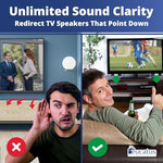 EUCATUS BEST PRODUCTS & GIFTS TV Speaker Passive Amplifier Set: Redirect Home Theater Sound Toward You, Not The Floor. Improve Sound Clarity. Great for Moms, Dads, Audiophiles, Seniors - Image 3