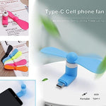 Detachable soft TPE plastic fan blades separating from the compact Type C motor body