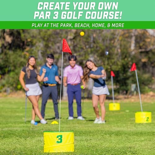 GoSports Yard Links collapsible buckets and tee markers