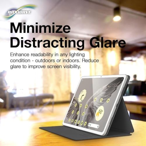 Paper-like texture detail of BoxWave screen protector