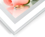 Hikwadery 4x6 photo frame angled perspective showing glass clarity