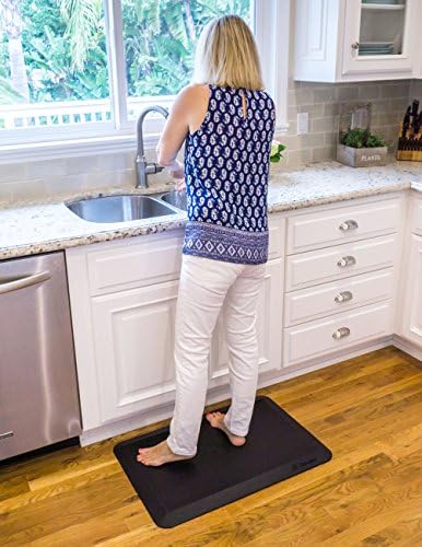 Standee Co. anti fatigue mat demonstrating ergonomic joint support