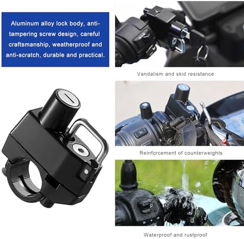 Demonstration of helmet secured to bike using Kvaey lock