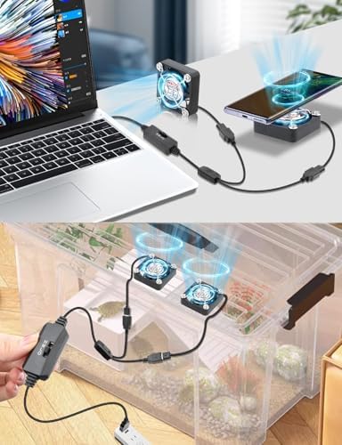 Wathai 5 Volts small computer fan with metal protective grills