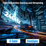 Cable Matters 4K 240Hz high refresh rate PC gaming connection setup