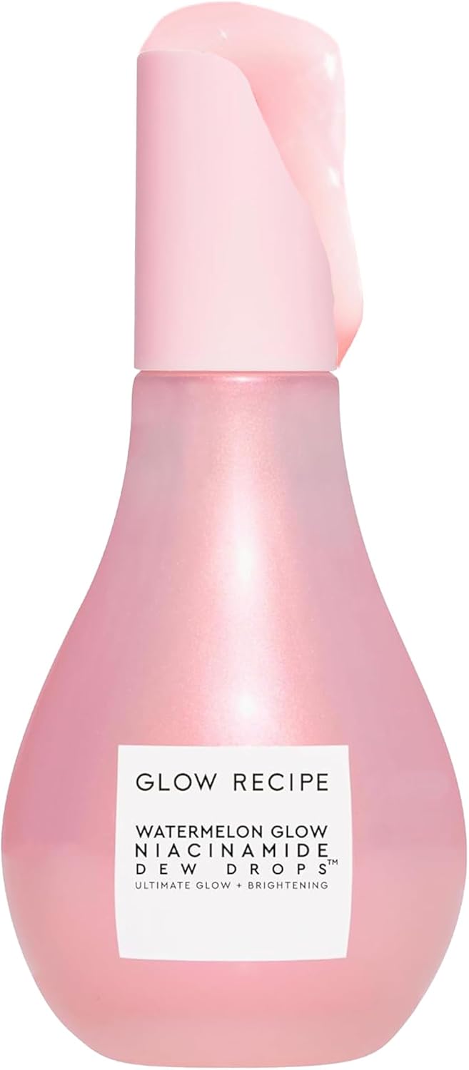 Glow Recipe Watermelon Niacinamide Dew Drops, Korean Niacinamide Serum Drops, Hydrating Face Serum + Primer & Liquid Highlighter, Hyaluronic Acid, Dewy Glow (40ml) - Image 10