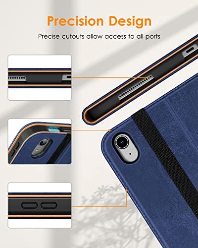 DTTO full body protective leather case showing precise cutouts and secure elastic band closure