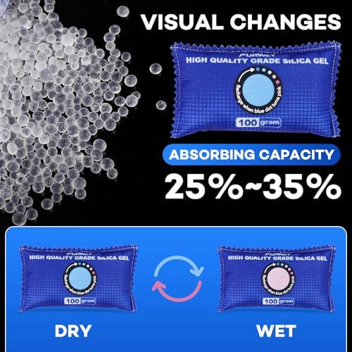 Reusable dehumidifier bags for closet storage and moisture control