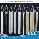 Multipurpose silver metal hanging clips sorting kitchenware items