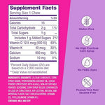 Close up of Viactiv milk chocolate calcium chew texture