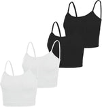 NEWITIN 4 Pack Spaghetti Strap Camisole Top Adjustable Strap Tank Top for Women - Image 15