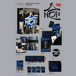 Stray Kids SKZHOP HIPTAPE Hop Limited Edition collectible photocards and sixty-page photobook layout.