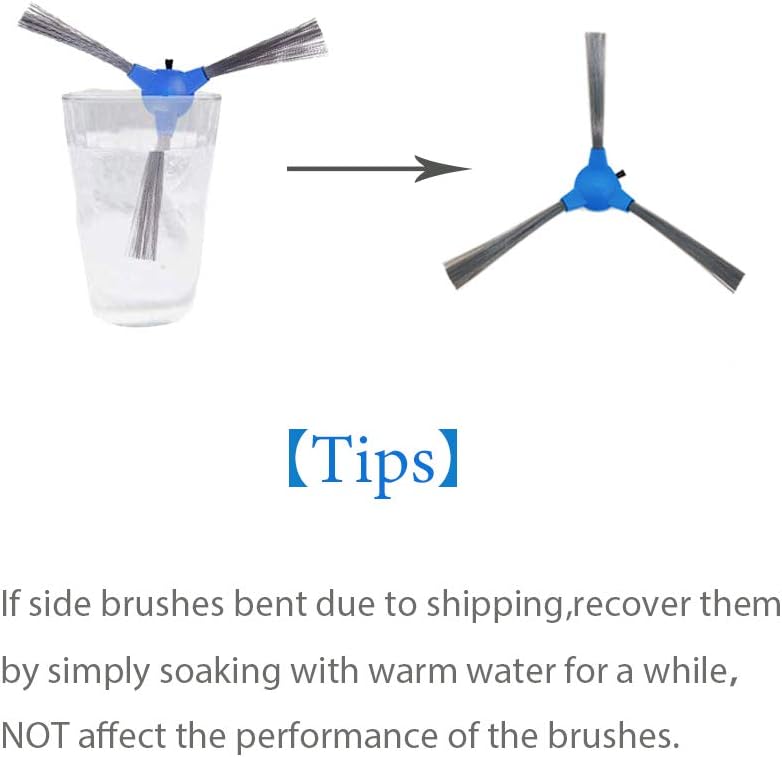 8 Pack Replacement Side Brush for Eufy RoboVac 11S, 15T, 30, 30C, 15C, 12, 25C, 35C, 11S Max, 15C Max, 30C Max, G20, G30, G30 Edge, G30 Hybrid Robot Vacuum Parts Accessories - Image 4