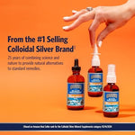 Sovereign Silver 1 Fluid Ounce clean formula vegan immune supplement side view