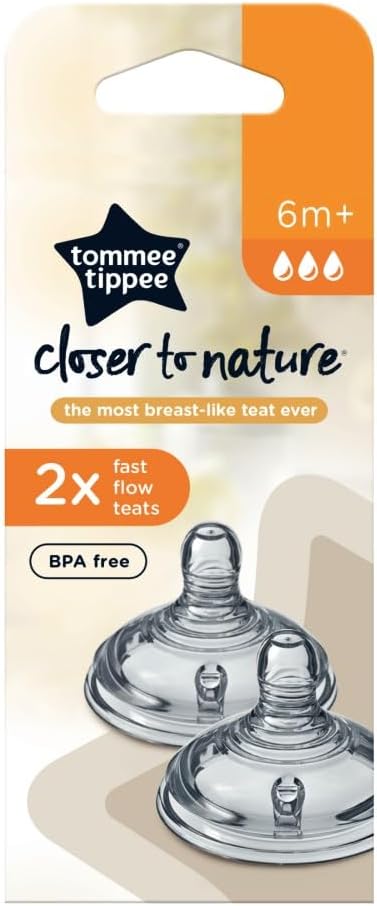 Tommee Tippee Nipples, Fast Flow, 2-Count - Image 1