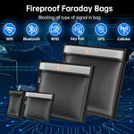 ENGPOW reflective strip faraday bag illustrating high visibility design in low light environments
