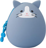LIHIT LAB PuniLabo Zipper Pouch, Egg-Shaped, 3.8" x 4.7", Penguin (A7783-10) - Image 10