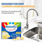 Natruth garbage disposal tablets usage instruction illustration