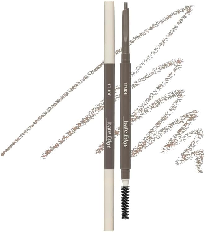 ETUDE Bare Edge Brow Pencil, Eyebrow Pencil, Slim 3D Hexagon, Natural Looking, Korean Makeup, Beauty, Grey Brown (0.003 Ounce) - Image 11