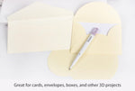 Likart scoring stylus white housing and purple cap design