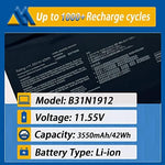 C31N1912 replacement battery for ASUS VivoBook displaying the printed specification label with voltage details.