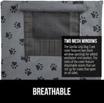 Gorilla Grip washable wire crate cover hook and loop fasteners close up
