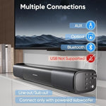 Riowois sound bar packaging and included accessories layout