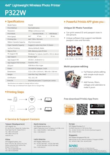 Hiti professional ID photo printer with glossy and matte print capabilities