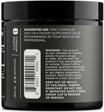Close up of Toniiq Resveratrol 1000mg capsule bottle side profile