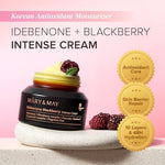 Mary&May Idebenone + Blackberry Intense Cream, Antioxidant-packed formula for skin firming and intense hydrating 2.46 fl oz (Idebenone + Blackberry) - Image 3