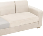 NAISI navy blue velvet couch cover lifestyle living room shot