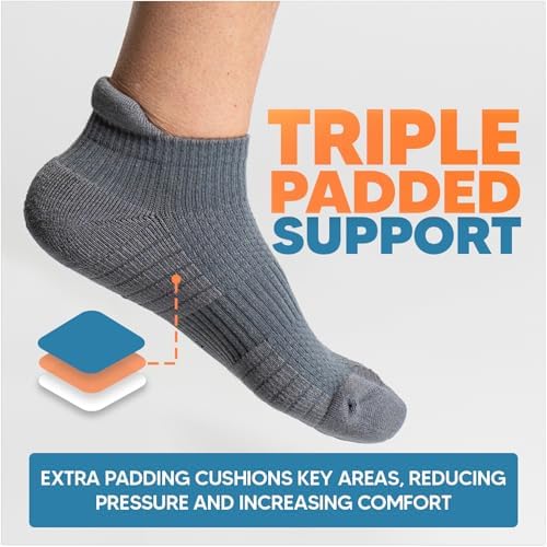 Viasox Ankle Compression Socks for Women & Men, 14 mmHg Support Improves Circulation, Extra Cushioned - Image 6