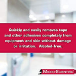 Alcohol free medical tape remover for sensitive skin residue cleaning